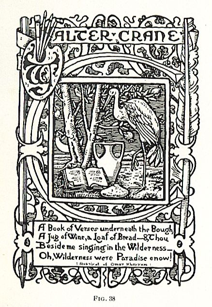 walter crane's bookplate