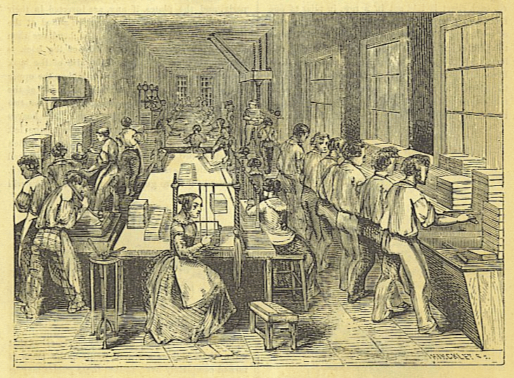 the bindery the bindery showing the stations and tasks performed